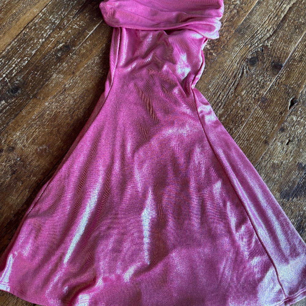 Pink Strapless Mini Dress